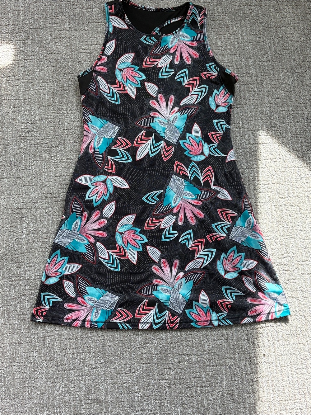 Reel Legends Keep-It-Cool Sleeveless Performance  Dress Sz S